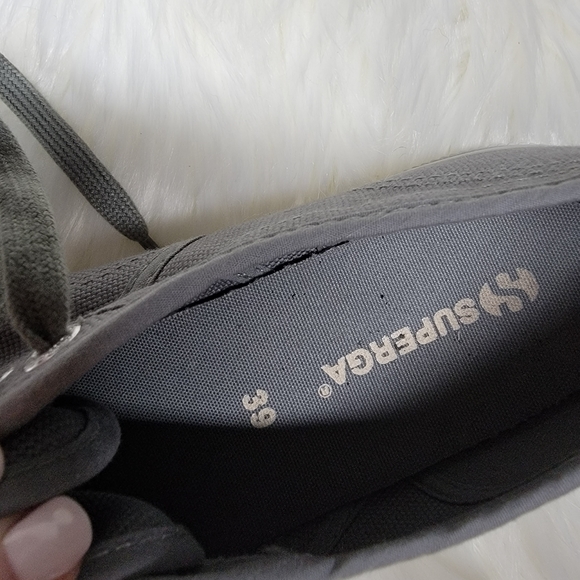 Grey Superga sneakers size US 6.5 - Picture 5 of 6